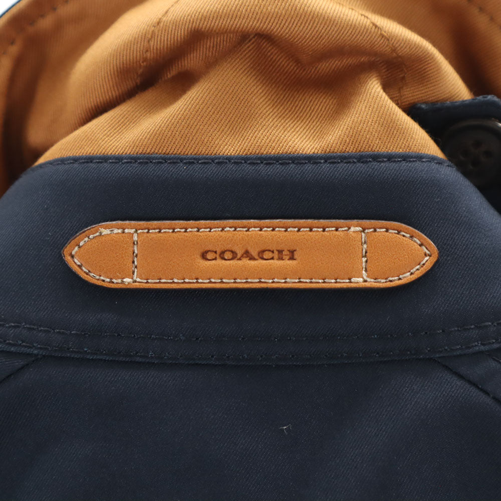 コーチ 長袖 トレンチコート XSP ネイビー系 COACH レディース