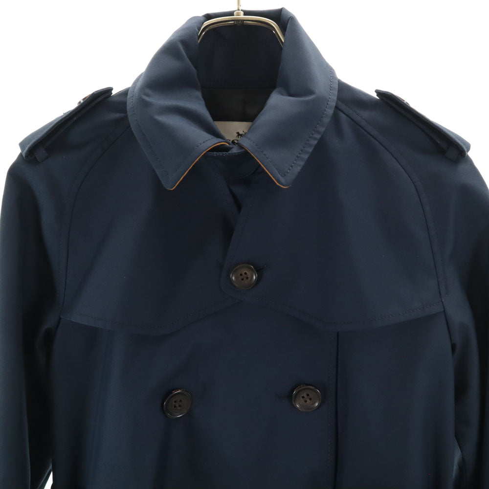 コーチ 長袖 トレンチコート XSP ネイビー系 COACH レディース