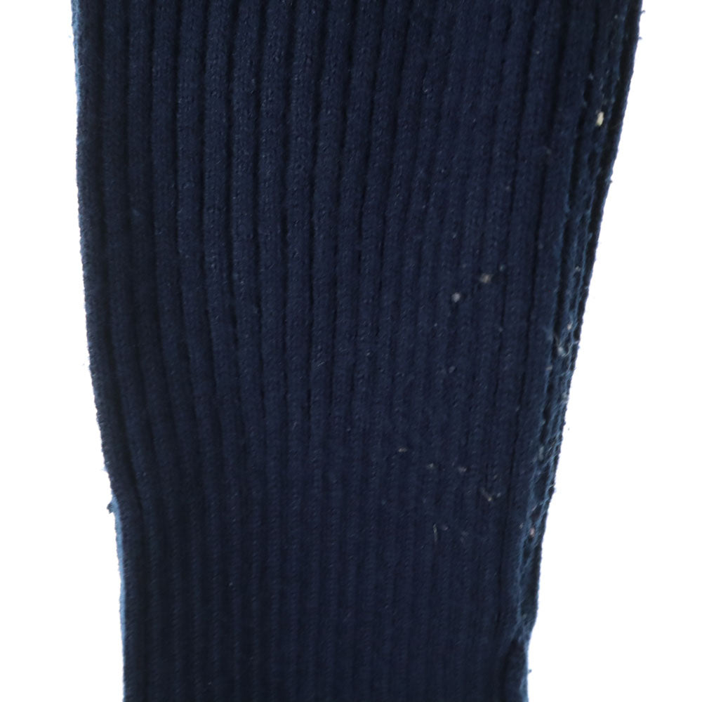 ブロンソン 80s 90s オールド 長袖 スエードレザージャケット L ネイビー系 ニット切替 レディース