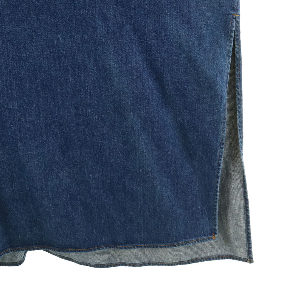 Munich ミューニック 未使用 日本製 長袖 デニム チュニック OS ブルー系 タグ付き レディース