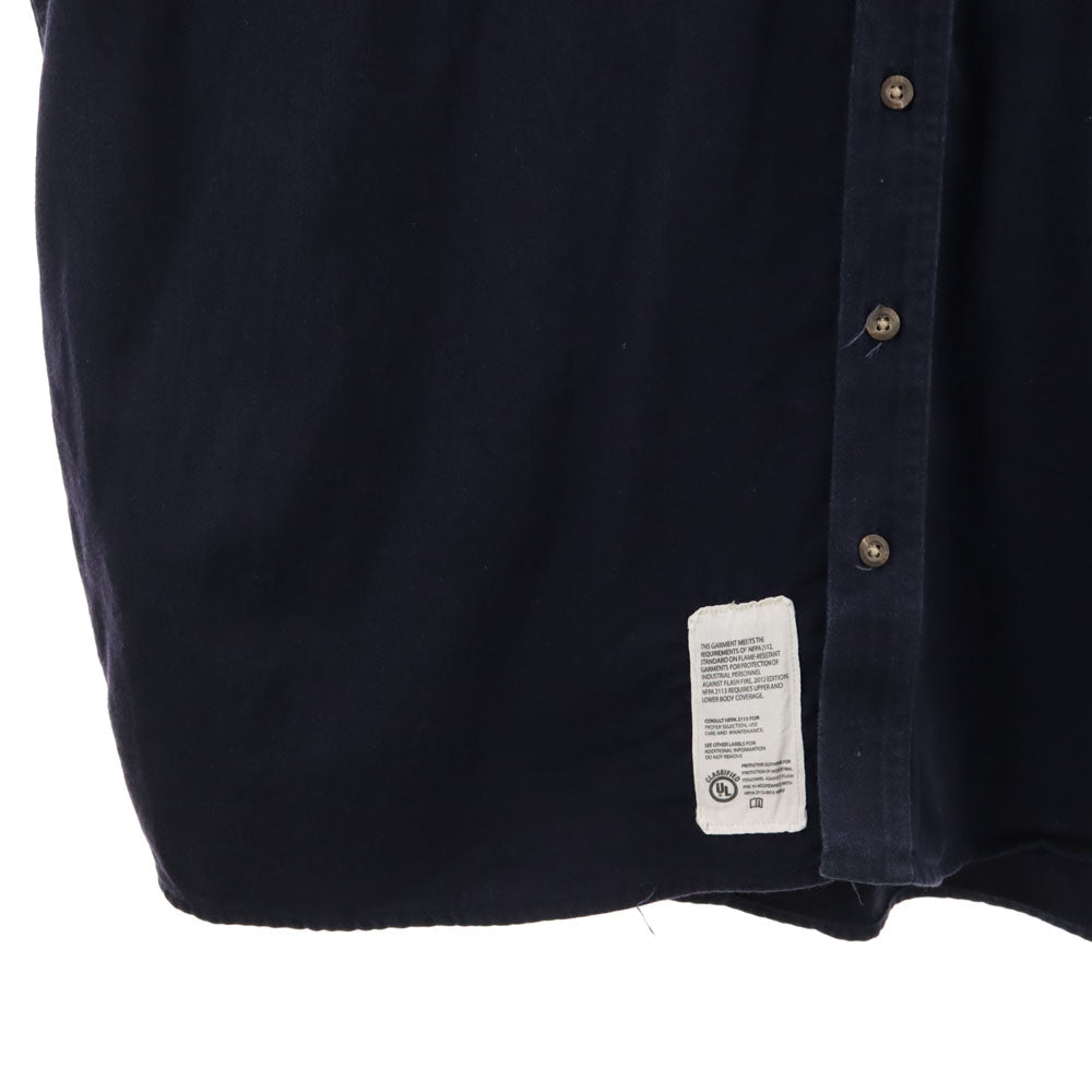 Carhartt カーハート 長袖 ボタンダウンシャツ 3XL ネイビー系 ビッグサイズ メンズ