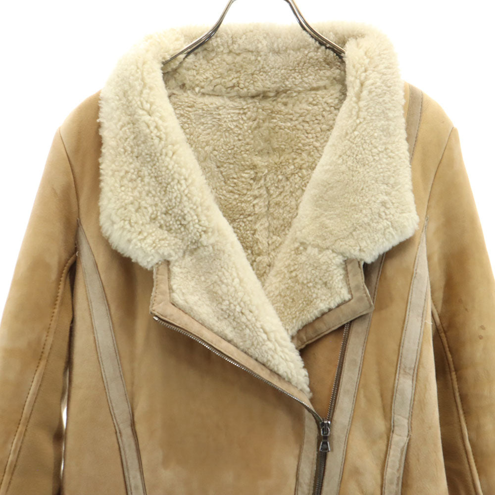 NEIL BARRETT ニールバレット ルーマニア製 レザーコート L ベージュ レディース