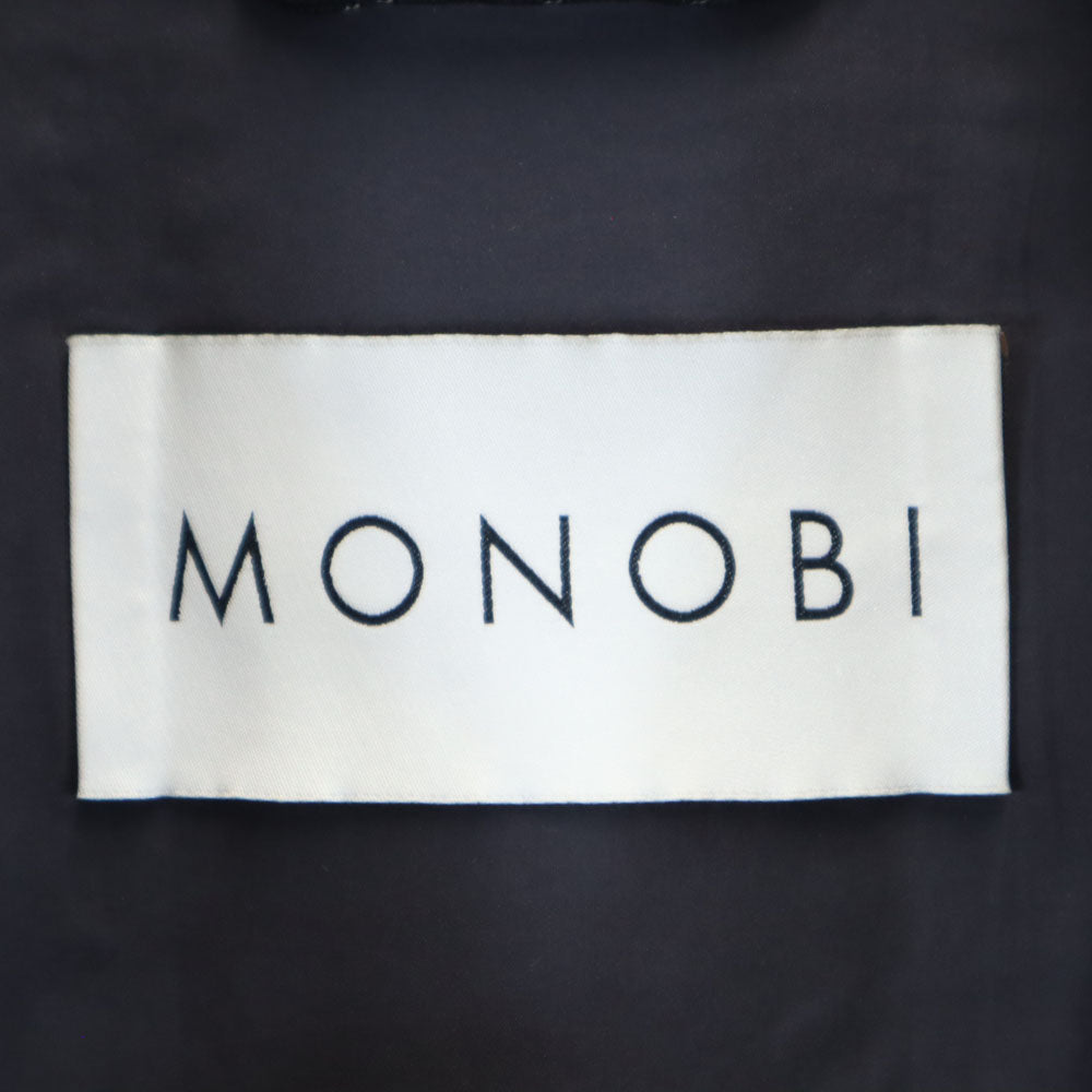 MONOBI モノビ イタリア製 ステンカラーコート M ネイビー メンズ