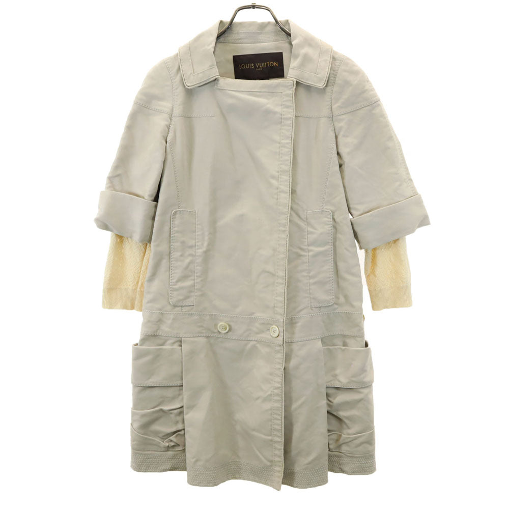 LOUIS VUITTON ルイヴィトン フランス製 トレンチコート 36 ベージュ レディース