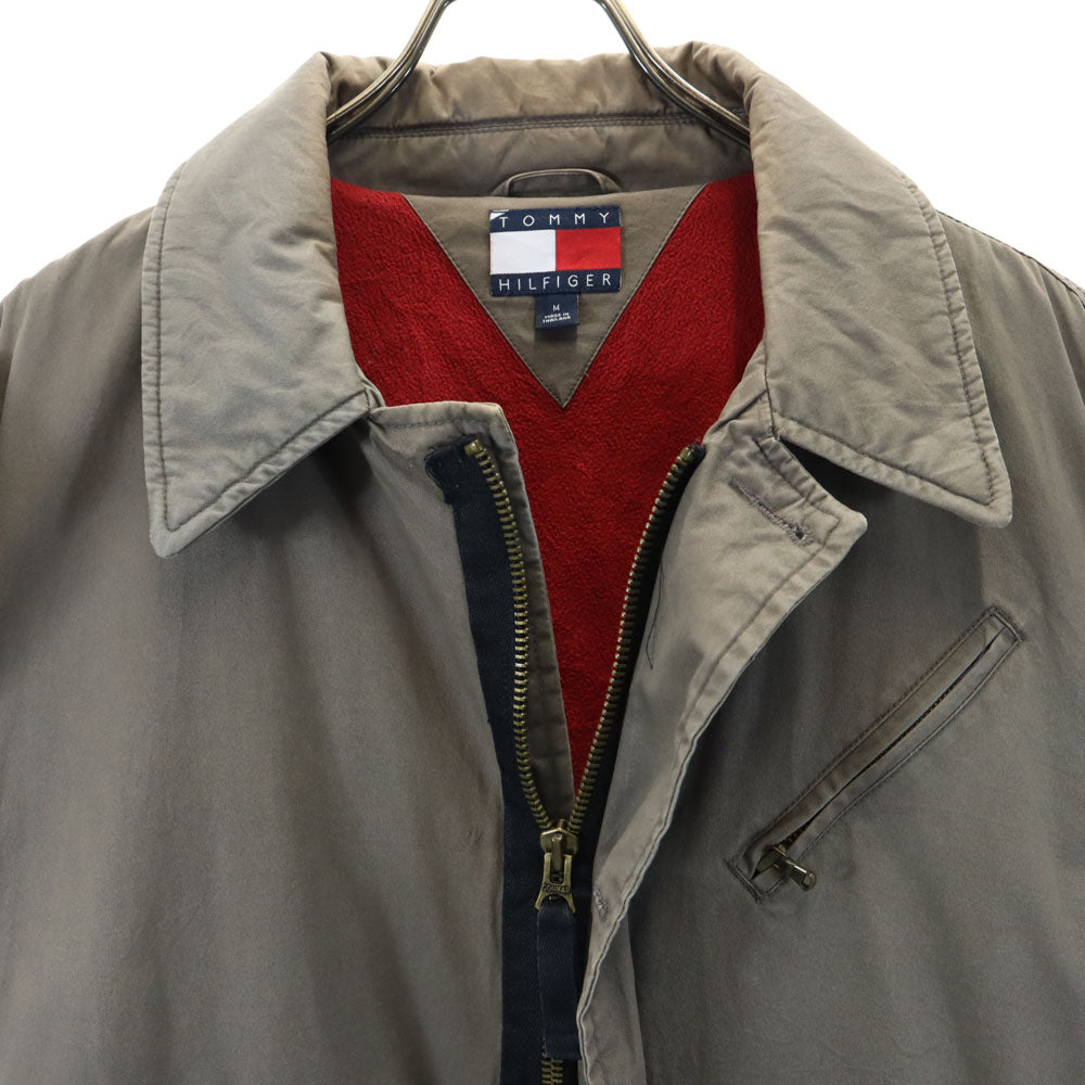 TOMMY HILFIGER トミーヒルフィガー 90s オールド USA製 フラッグタグ ロングコート M チャコールグレー メンズ