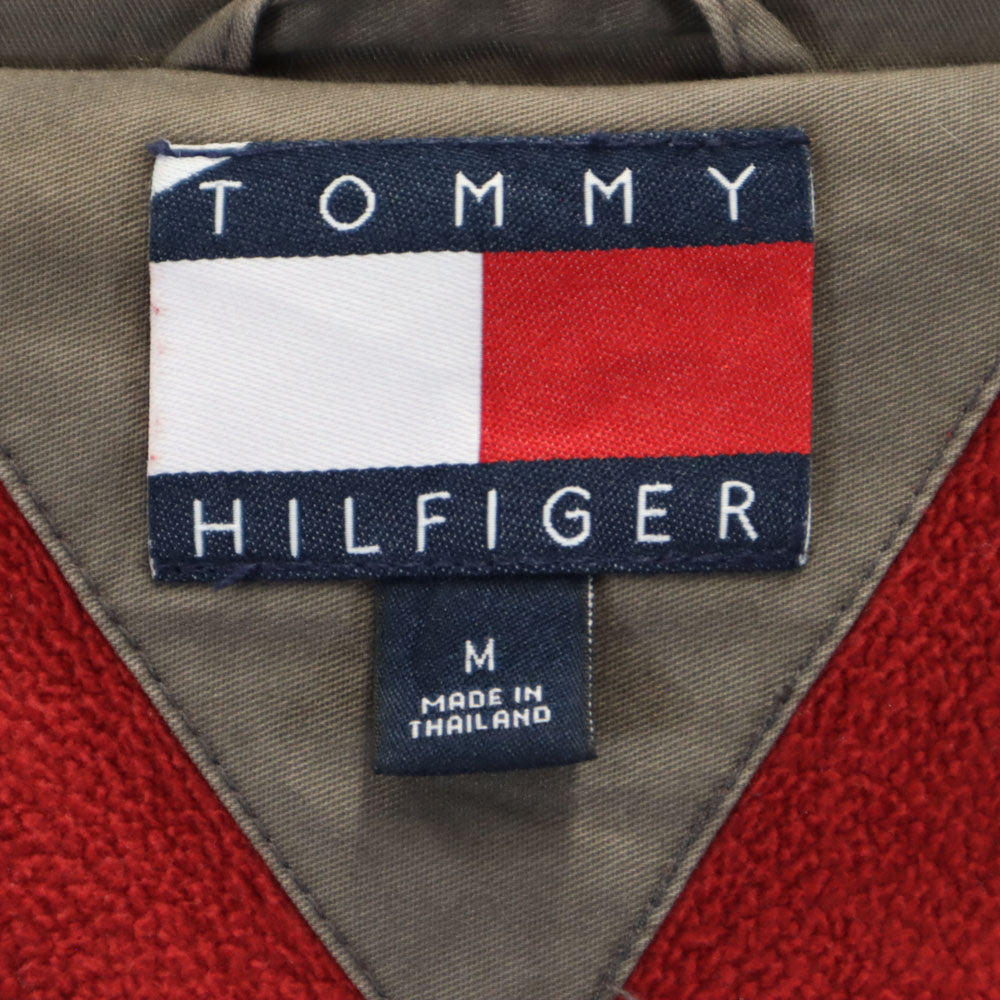TOMMY HILFIGER トミーヒルフィガー 90s オールド USA製 フラッグタグ ロングコート M チャコールグレー メンズ