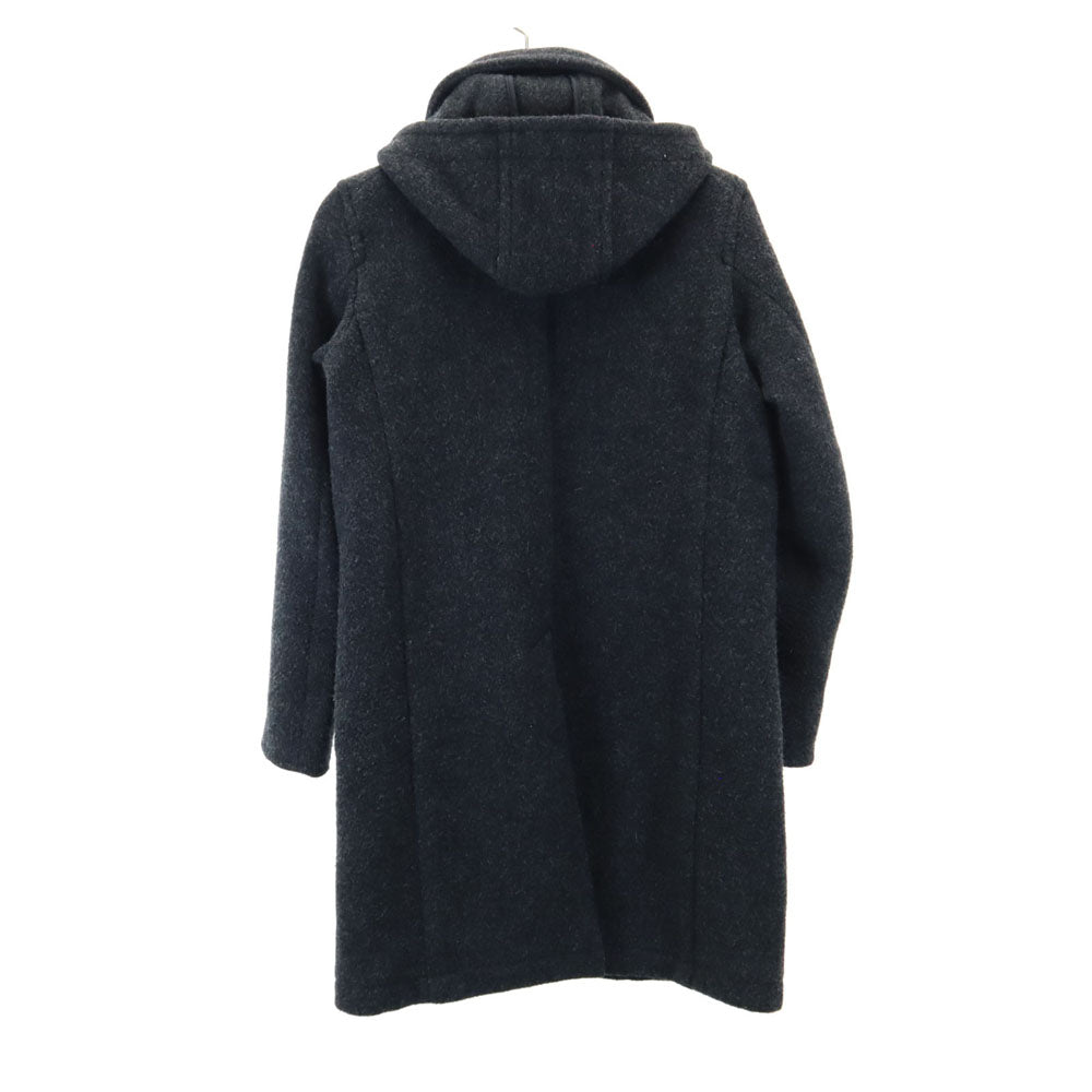 Danton ダントン 日本製 ウールモッサ ロングコート 34 チャコールグレー レディース