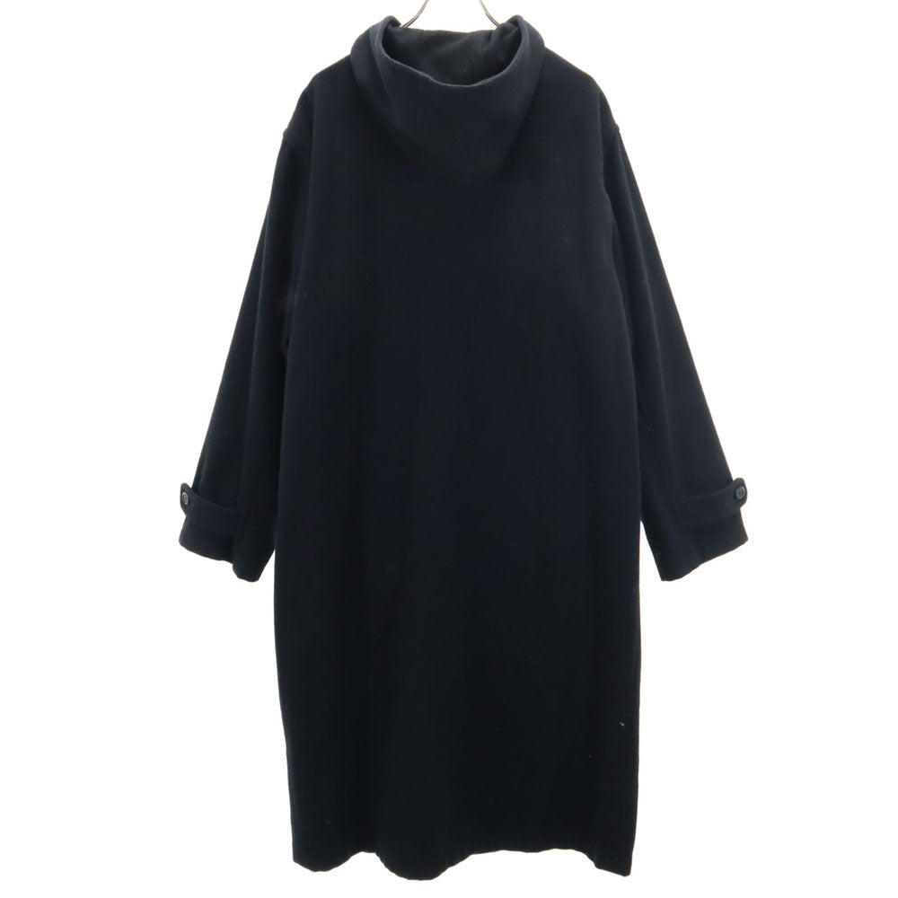 MOSCHINO モスキーノ 日本製 ウールブレンド ロングコート TL ブラック メンズ