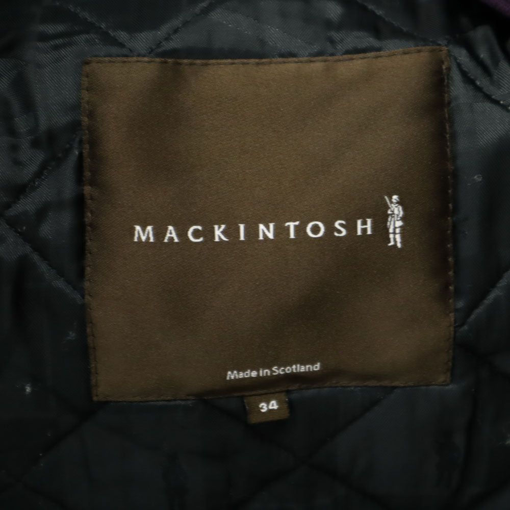 Mackintosh マッキントッシュ キルティングコート 34 パープル 中綿入り レディース