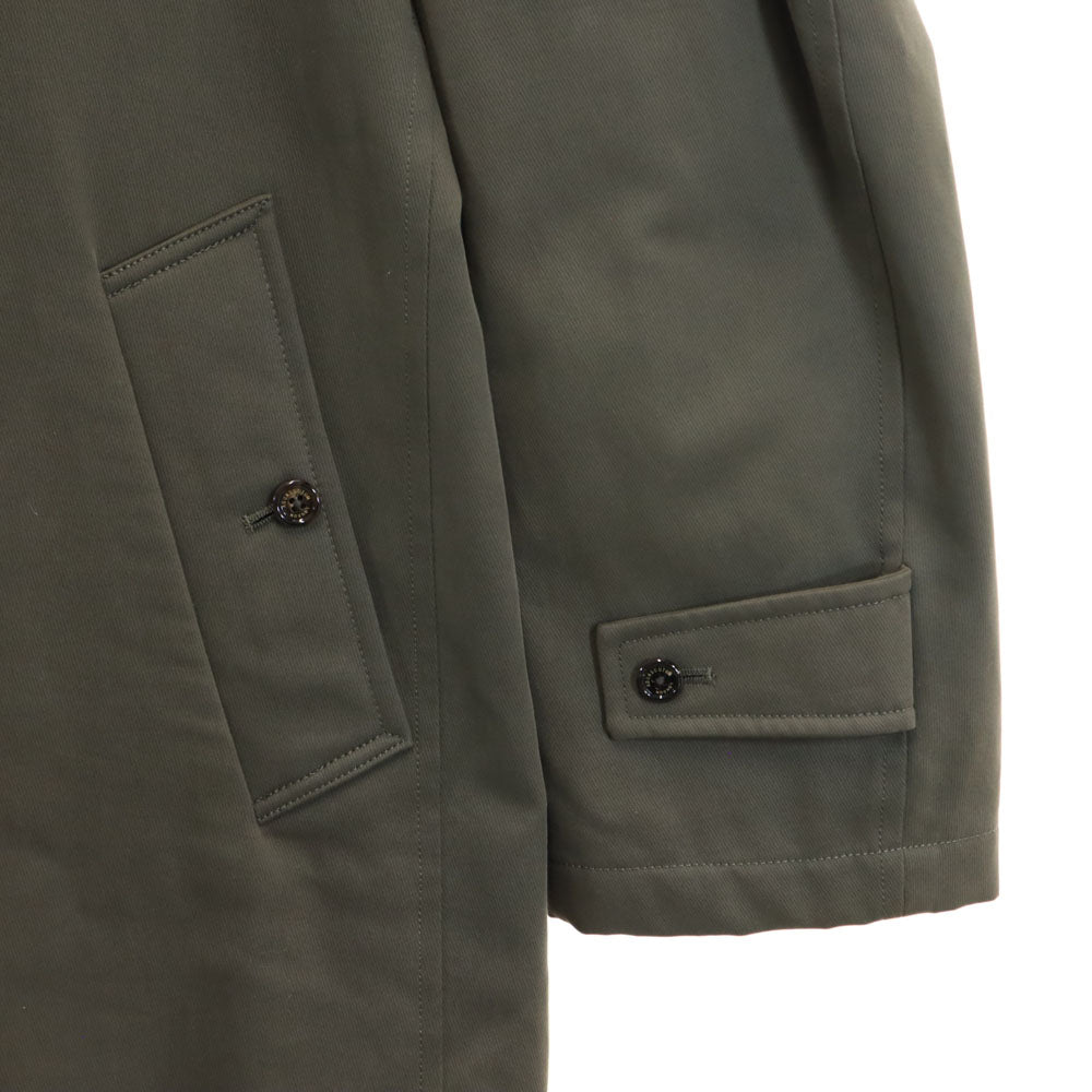 アクアスキュータム ステンカラーコート L カーキグレー Aquascutum LONDON メンズ