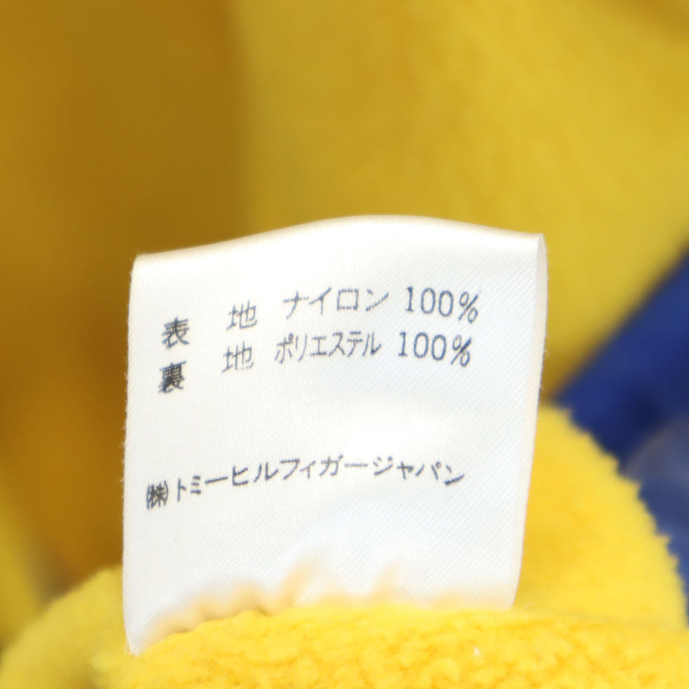 TOMMY HILFIGER トミーヒルフィガー 90s オールド フラッグタグ ナイロンジャケット M ブルー系 裏フリース メンズ