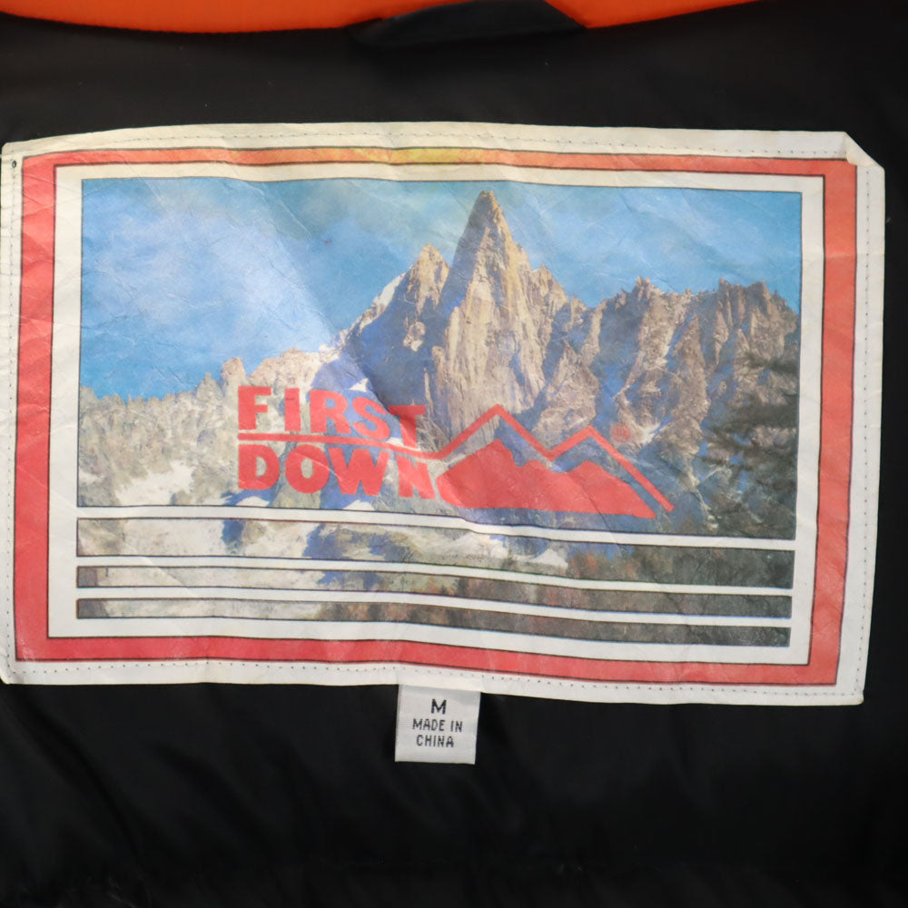 FIRSTDOWN ファーストダウン ダウンジャケット M オレンジ 他 メンズ