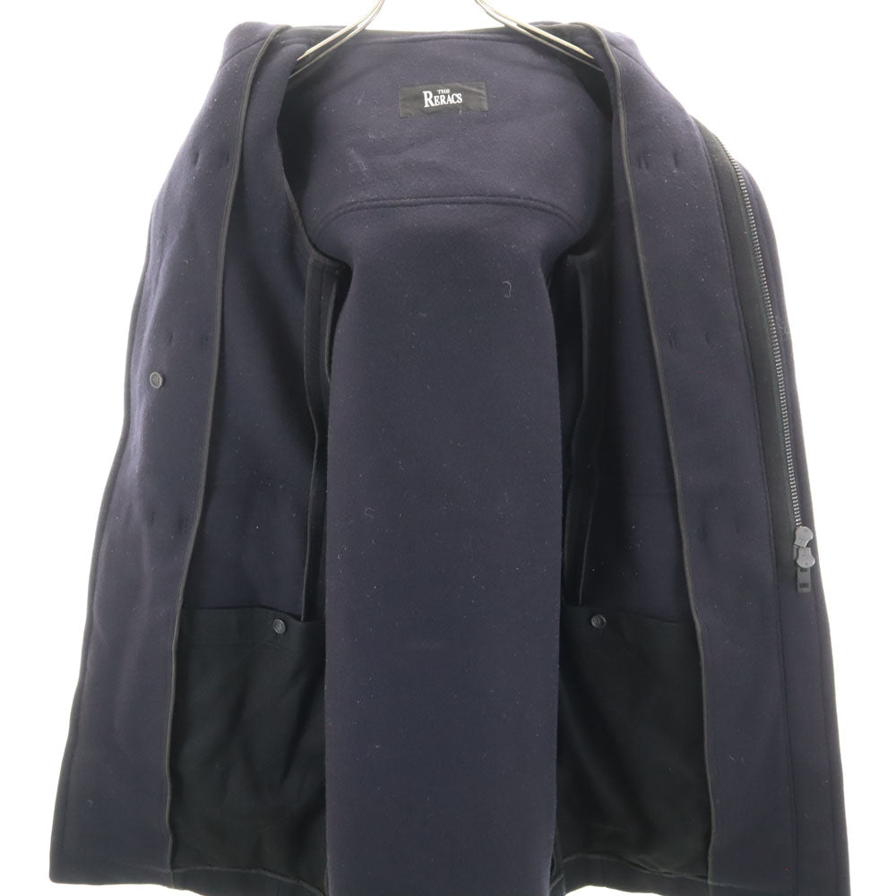 THE RERACS ザリラクス 日本製 メルトン ダッフルコート 36 濃紺 レディース