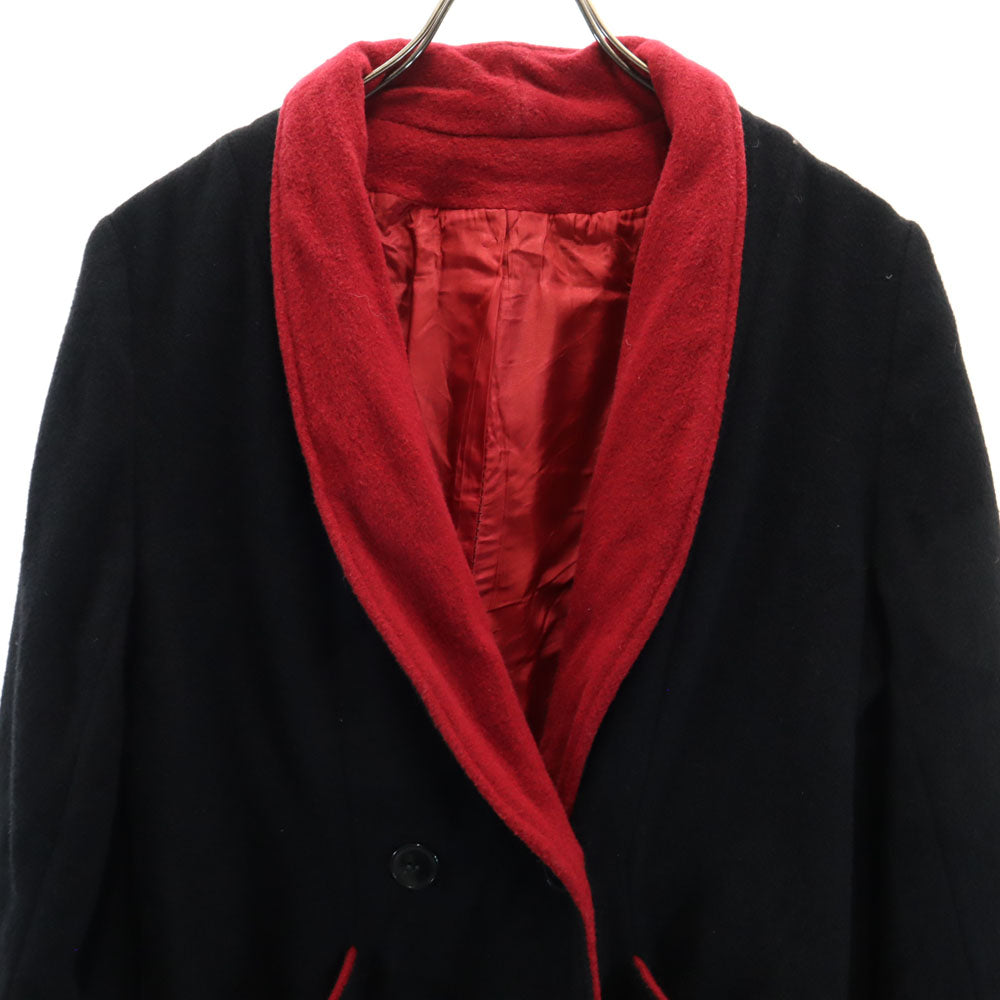 KARIZMA 80s USA製 ヴィンテージ ショールカラー ウールコート ブラック KARIZMA レディース