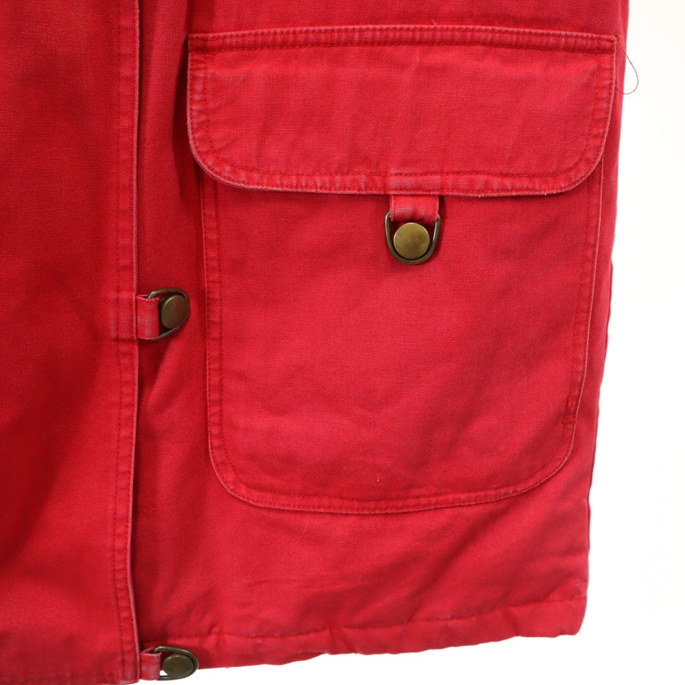 Eddie Bauer エディーバウアー 80s 黒タグ ヴィンテージ 中綿コート 赤