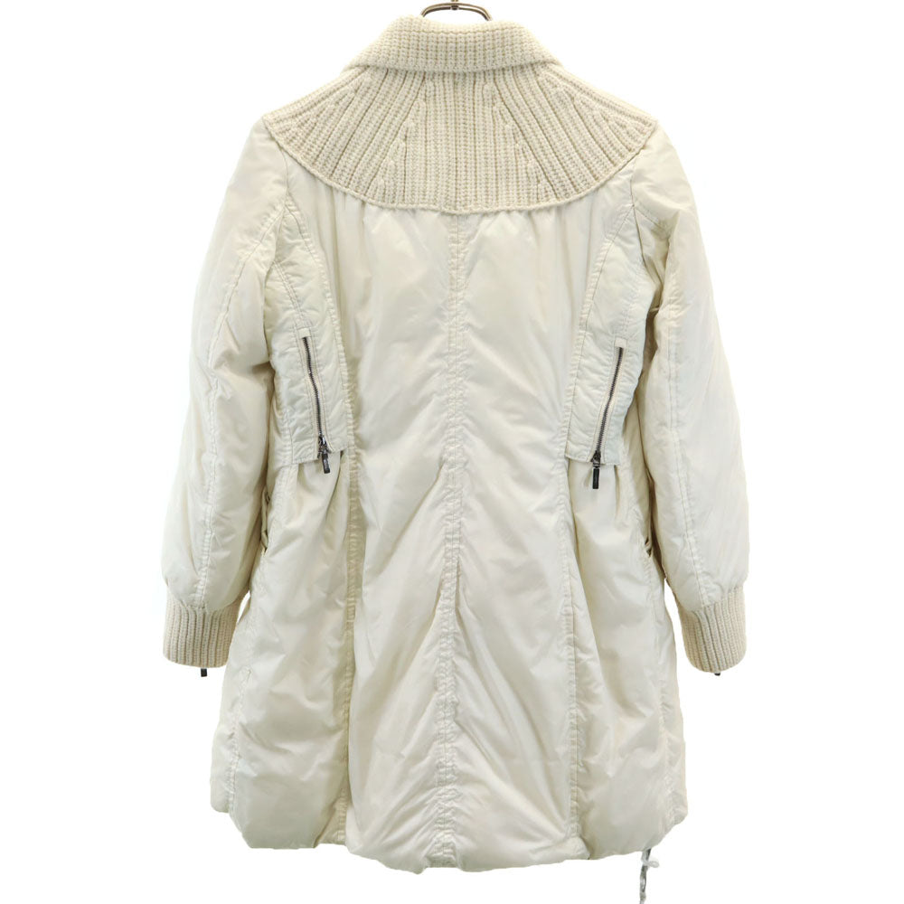 未使用 エルマンノシェルヴィーノ ダウンコート アイボリー レディース