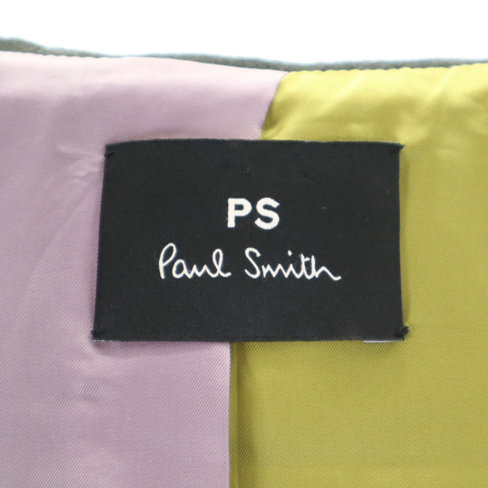 PS Paul Smith ピーエスポールスミス 長袖 ウールコート 38 グリーン系 フード レディース