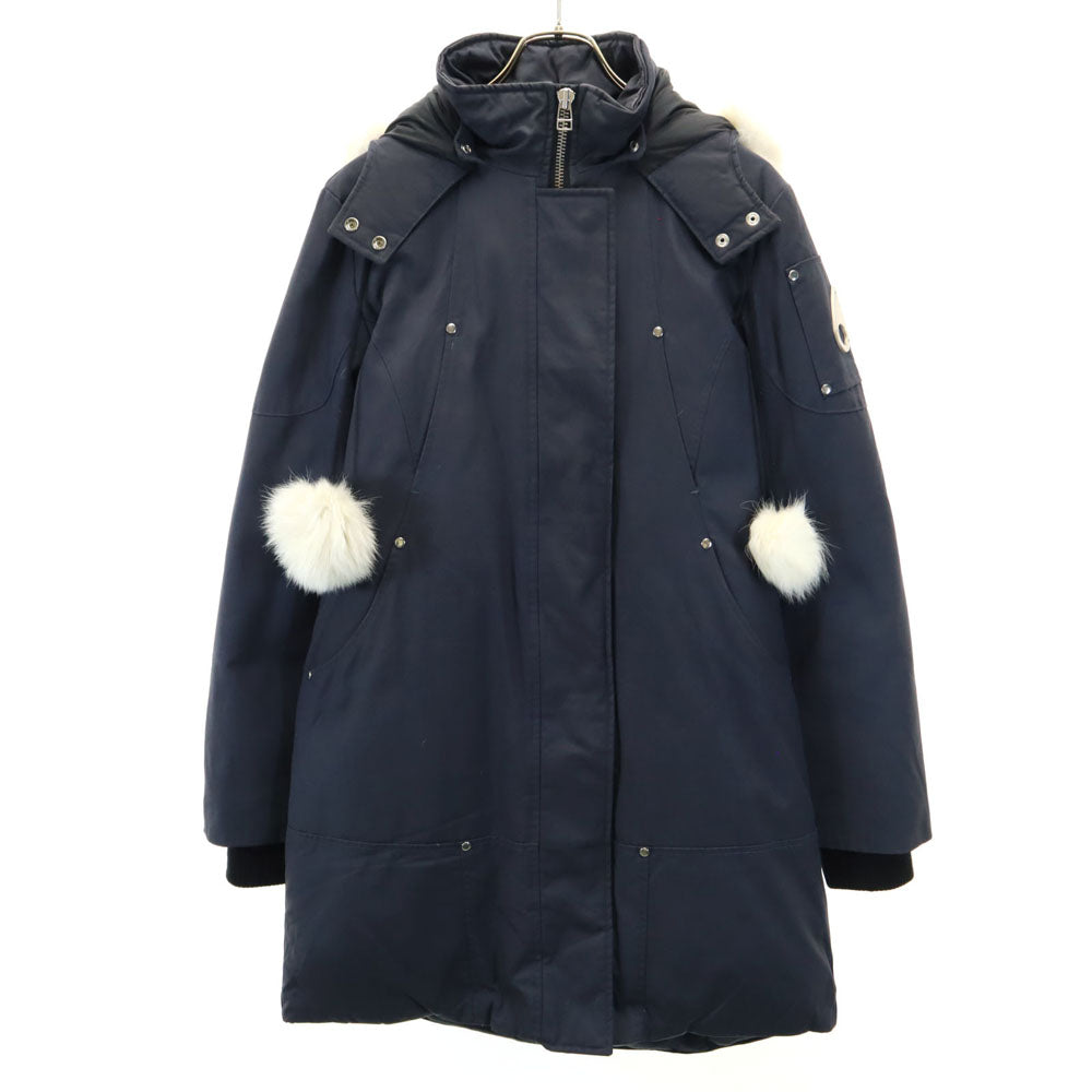 ムース ナックルズ カナダ製 ダウンコート M チャコールグレー レディース