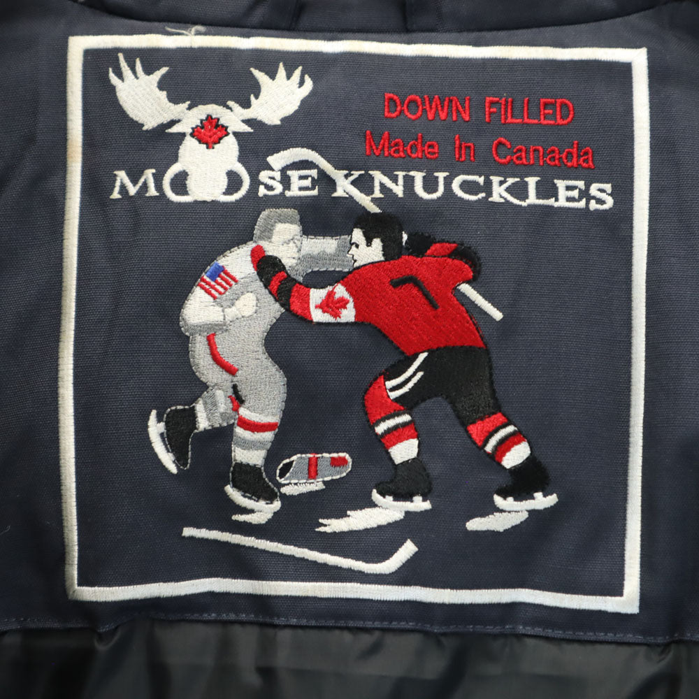 ムース ナックルズ カナダ製 ダウンコート M チャコールグレー レディース