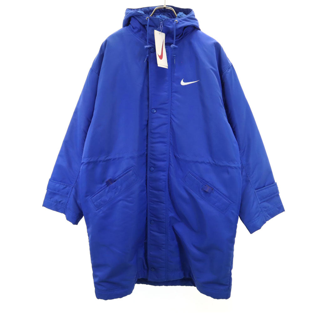 未使用 NIKE ナイキ 90s 00s 白タグ デッドストック 中綿コート L ブルー 裏ボア メンズ