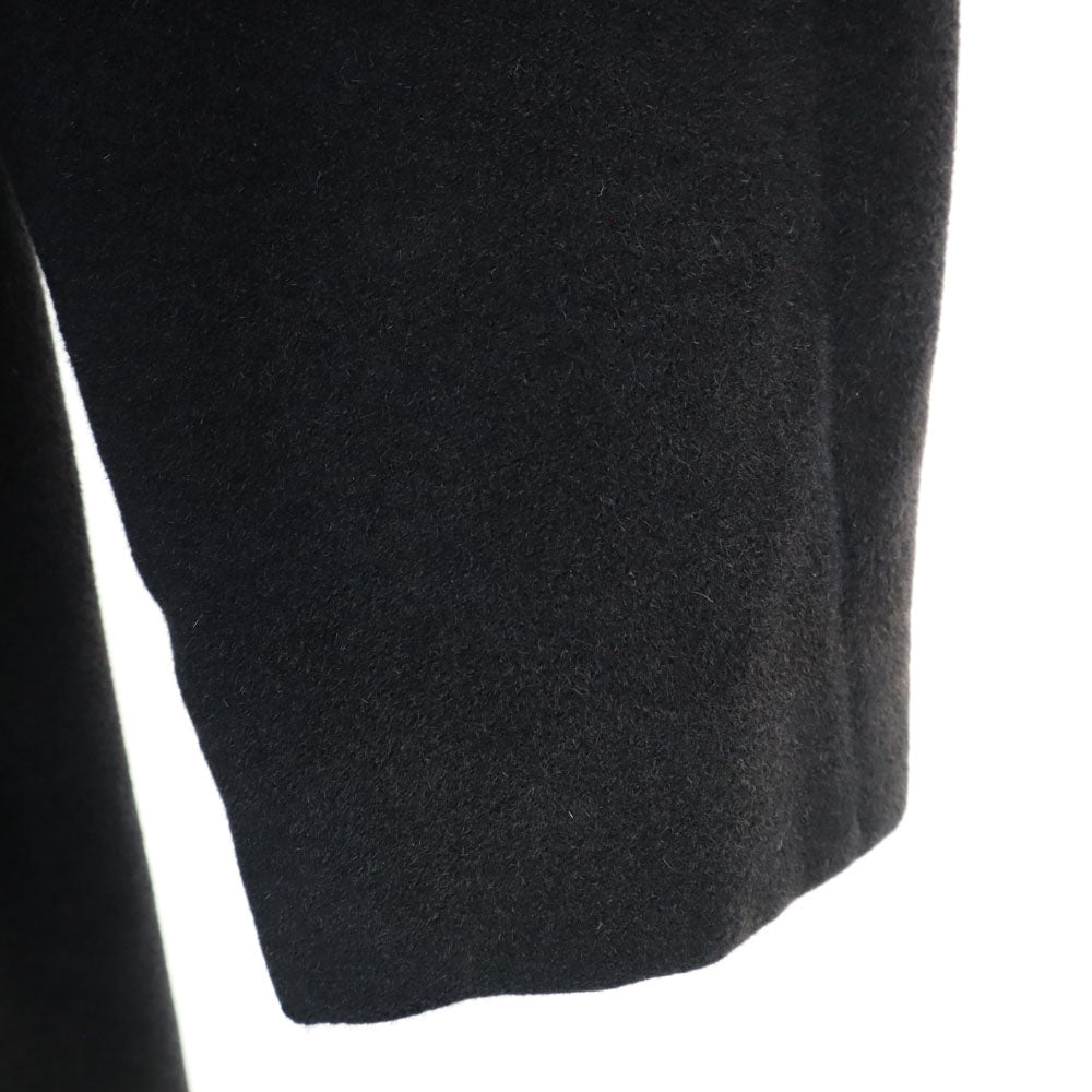 アルマーニコレッツォーニ アンゴラブレンド チェスターコート 38 ブラック ARMANI COLLEZIONI メンズ