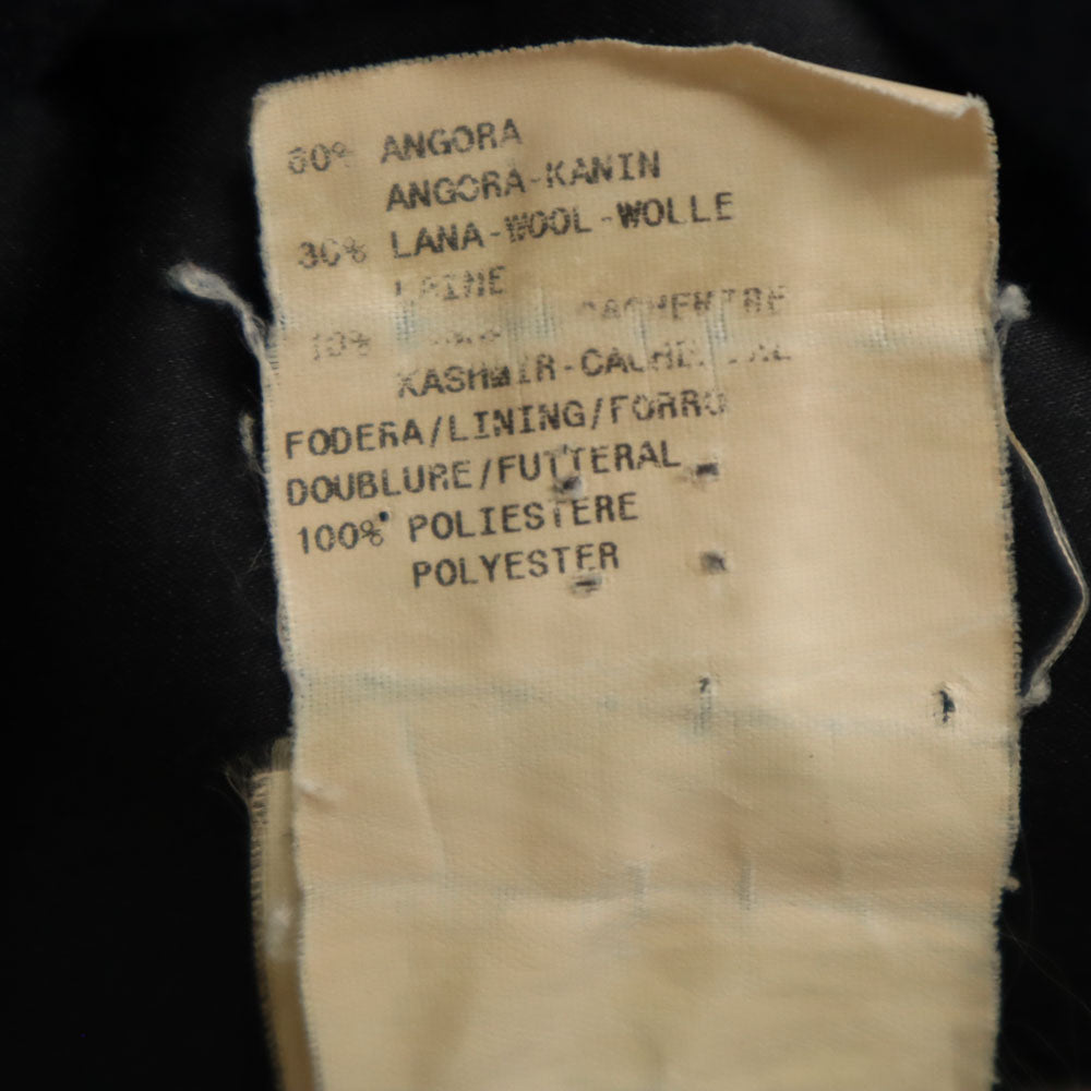 アルマーニコレッツォーニ アンゴラブレンド チェスターコート 38 ブラック ARMANI COLLEZIONI メンズ