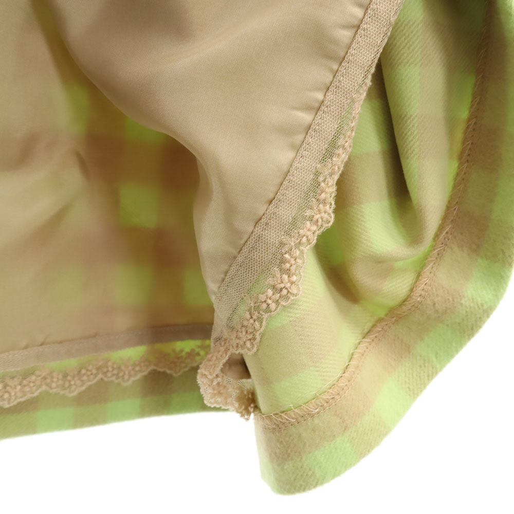 FOXEY フォクシー 日本製 カシミヤ100％ ノースリーブ アンサンブル 42 グリーン系 長袖ジャケット ワンピース レディース