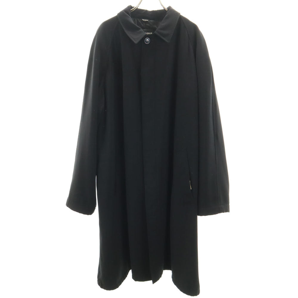 GIORGIO ARMANI ジョルジオアルマーニ イタリア製 長袖 コート ブラック系 メンズ