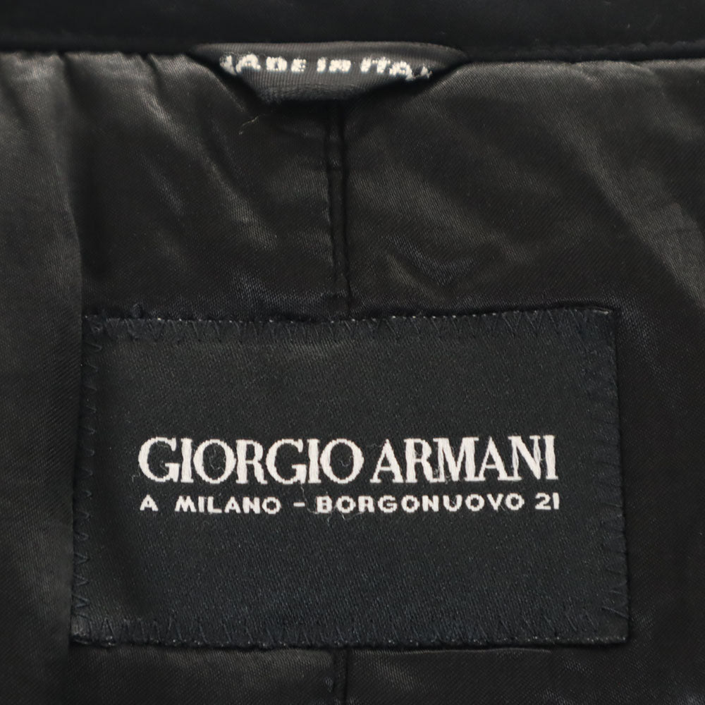 GIORGIO ARMANI ジョルジオアルマーニ イタリア製 長袖 コート ブラック系 メンズ