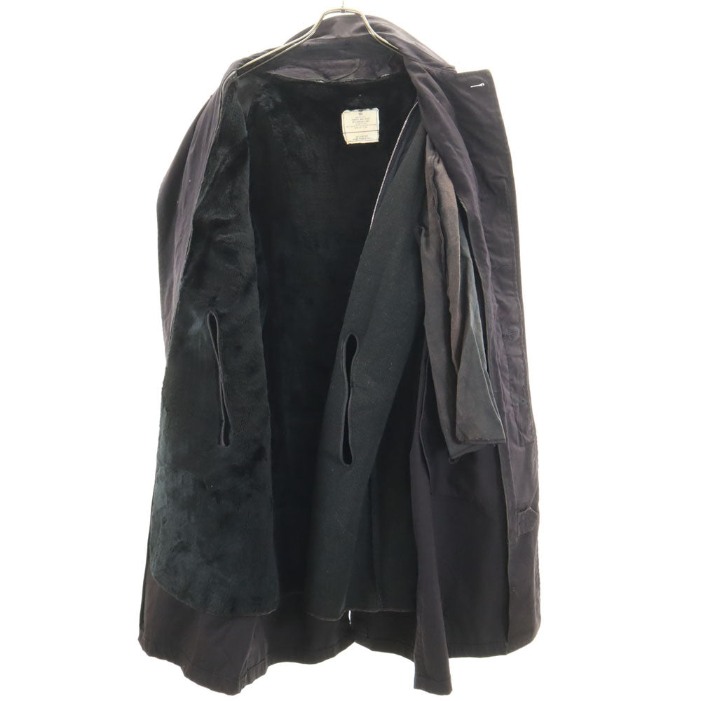 US NAVY アメリカ海軍 70s ヴィンテージ DLA オールウェザーコート レインコート 40R チャコールブラック ライナー付き メンズ