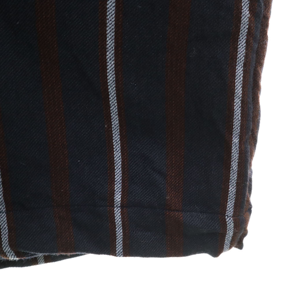 ロベルトリチェッティ イタリア製 ストライプ柄 ガウンコート L ネイビー ルームウェア メンズ