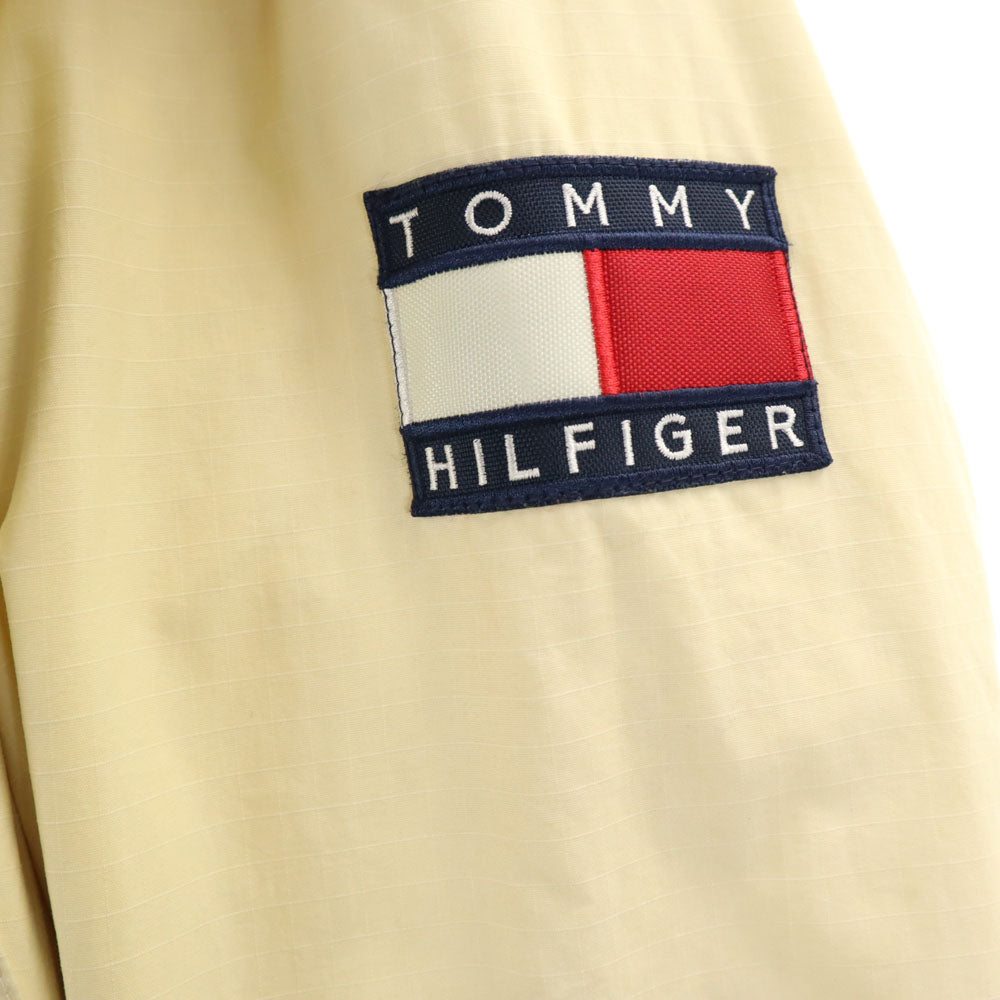 TOMMY HILFIGER トミーヒルフィガー 90s オールド ナイロンジャケット M アイボリー系 メンズ