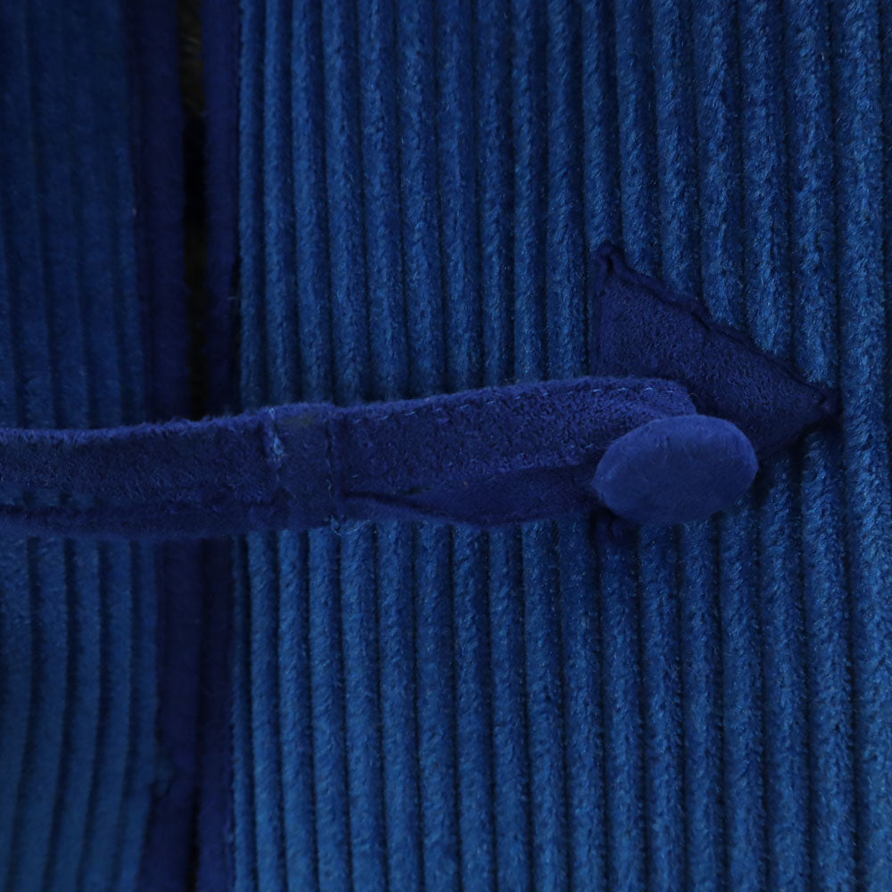 クリスチャンディオールスポーツ 90s オールド コーデュロイ ダッフルコート L ブルー Christian Dior SPORTS レディース