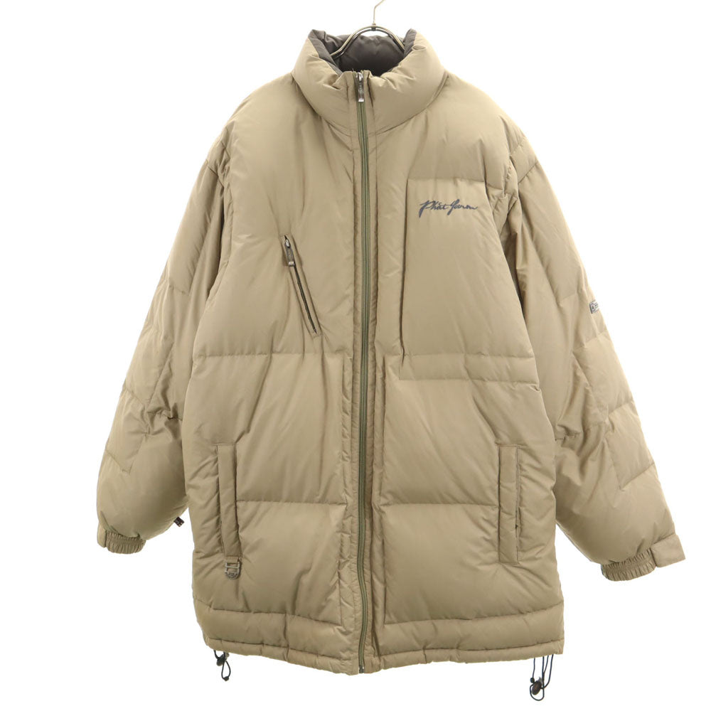 PHAT FARM ファットファーム ダウンジャケット L グレージュ メンズ