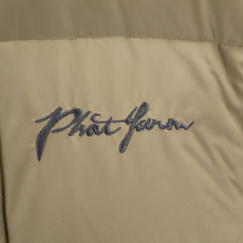 PHAT FARM ファットファーム ダウンジャケット L グレージュ メンズ