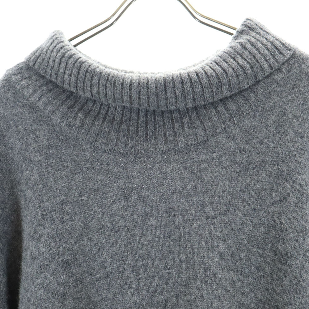 mizuiro ind ミズイロインド ウール 長袖 タートルネック ニット ワンピース グレー レディース