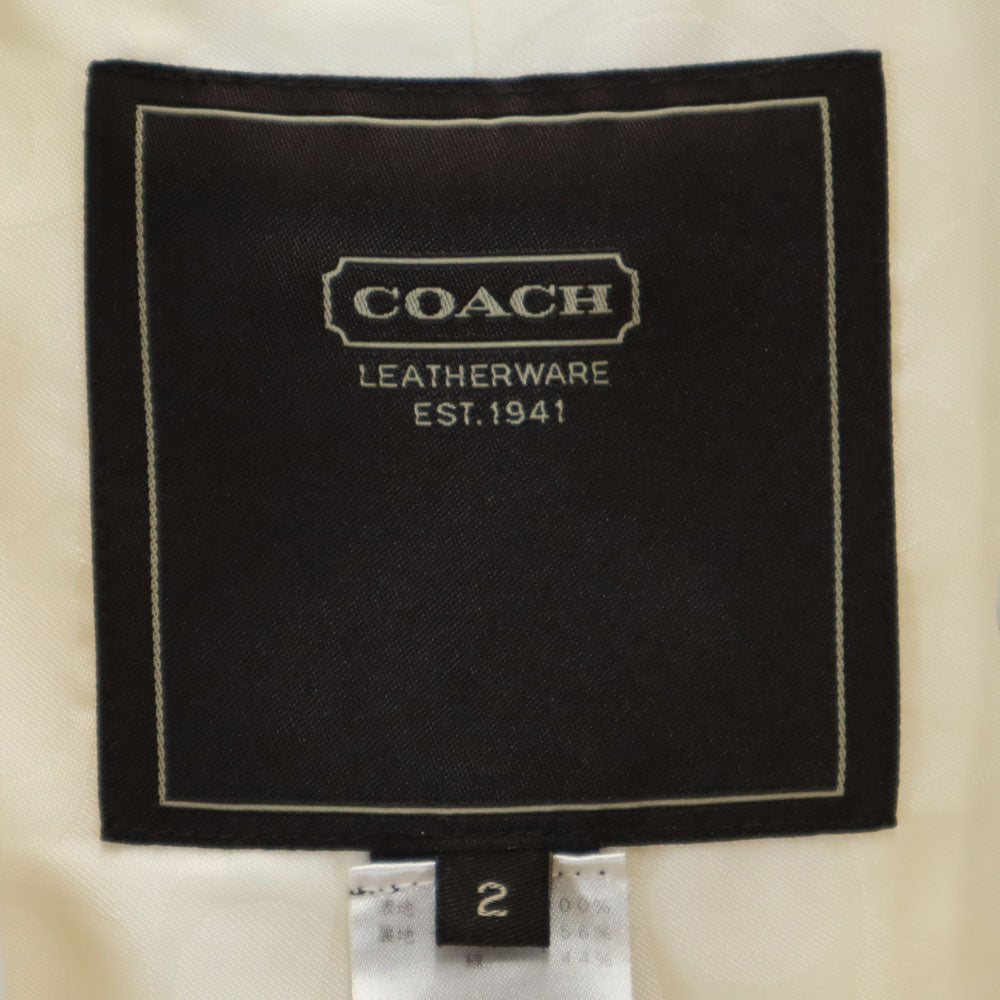 COACH コーチ トレンチコート 2 ホワイト レディース
