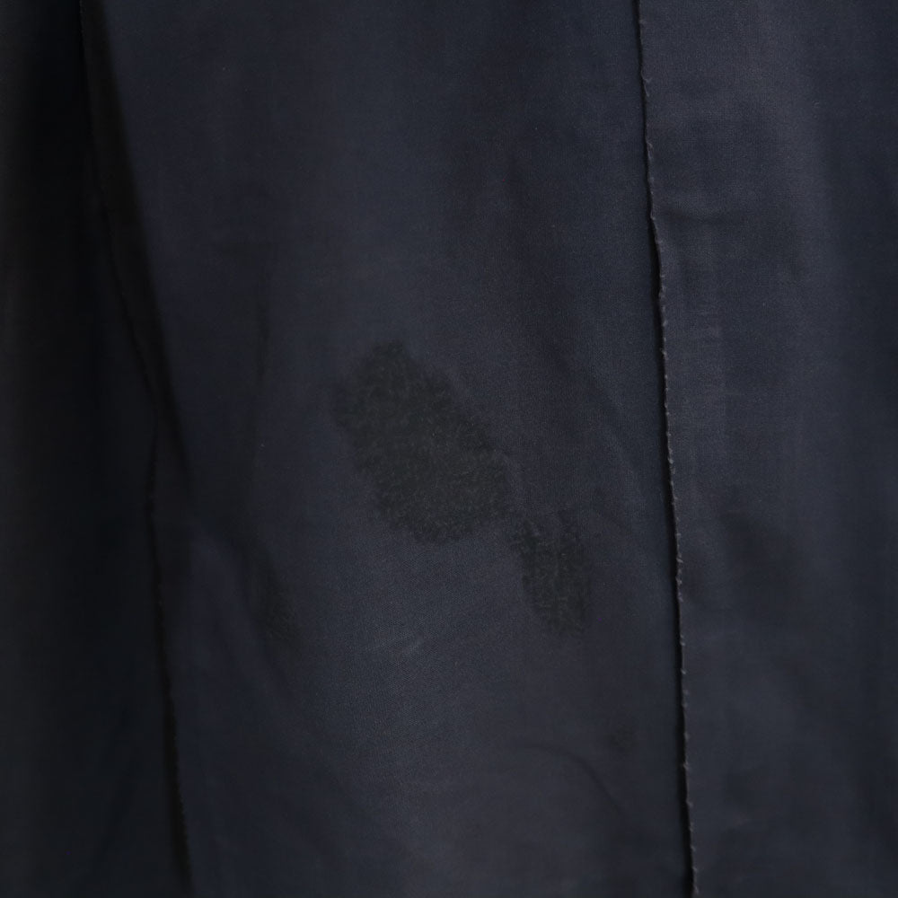 Mackintosh マッキントッシュ スコットランド製 ステンカラーコート 38 チャコールネイビー メンズ