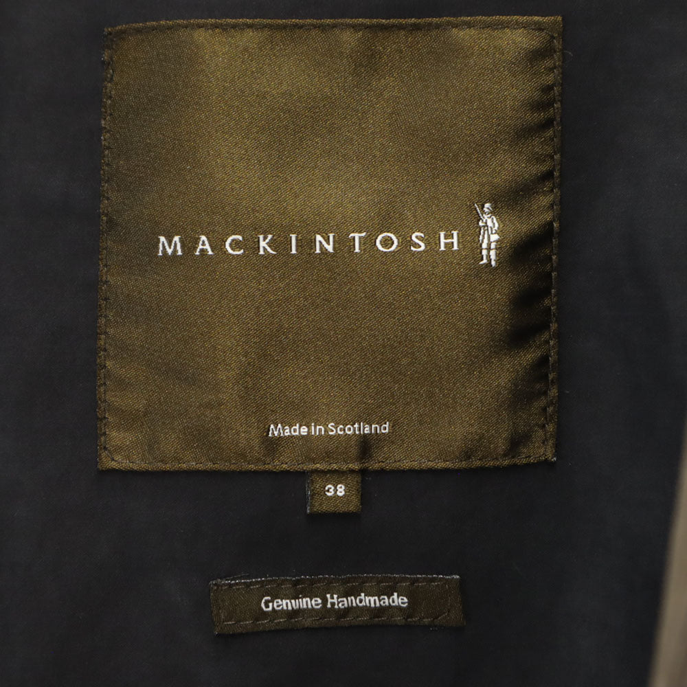 Mackintosh マッキントッシュ スコットランド製 ステンカラーコート 38 ブラウン メンズ