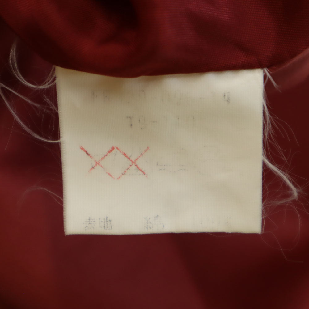 YVES SAINT LAURENT イヴサンローラン 80s 90s オールド ステンカラーコート T9 レッド系 レディース