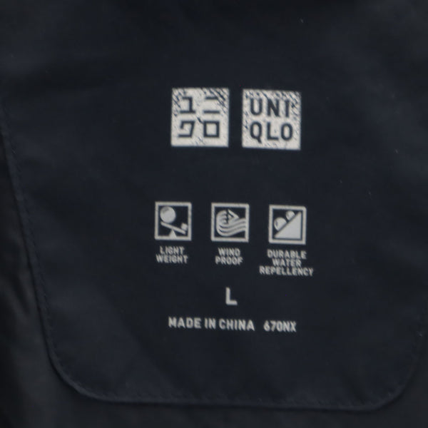 ユニクロ シームレス ダウンコート L ネイビー UNIQLO メンズ