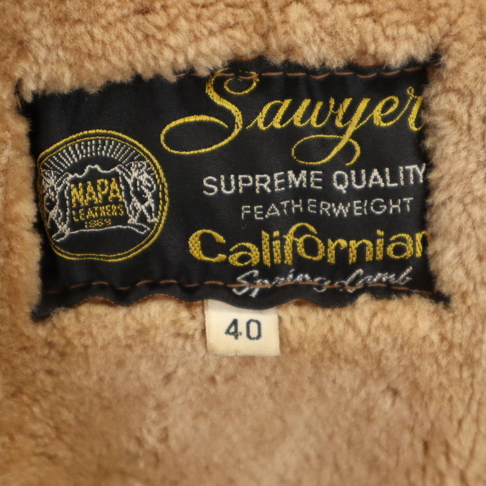 VINTAGE ヴィンテージ 70s 80s ムートンコート 40 ブラウン メンズ