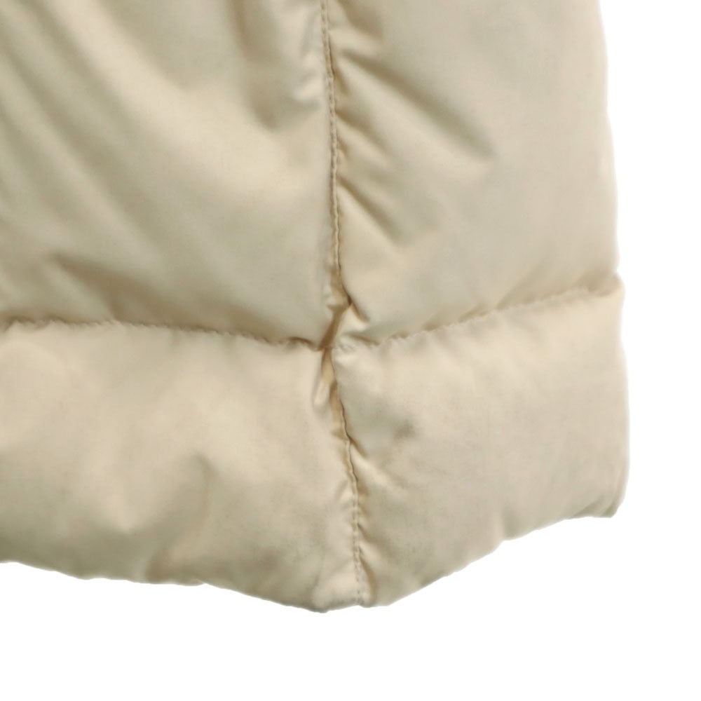 Salvatore Ferragamo サルヴァトーレフェラガモ 90s イタリア製 オールド ラビットファー付き 中綿コート 42 ベージュ レディース