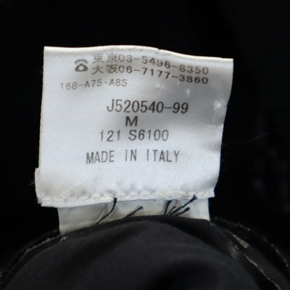 GRIFFIN グリフィン イタリア製 メルトン チェスターコート M ブラック メンズ