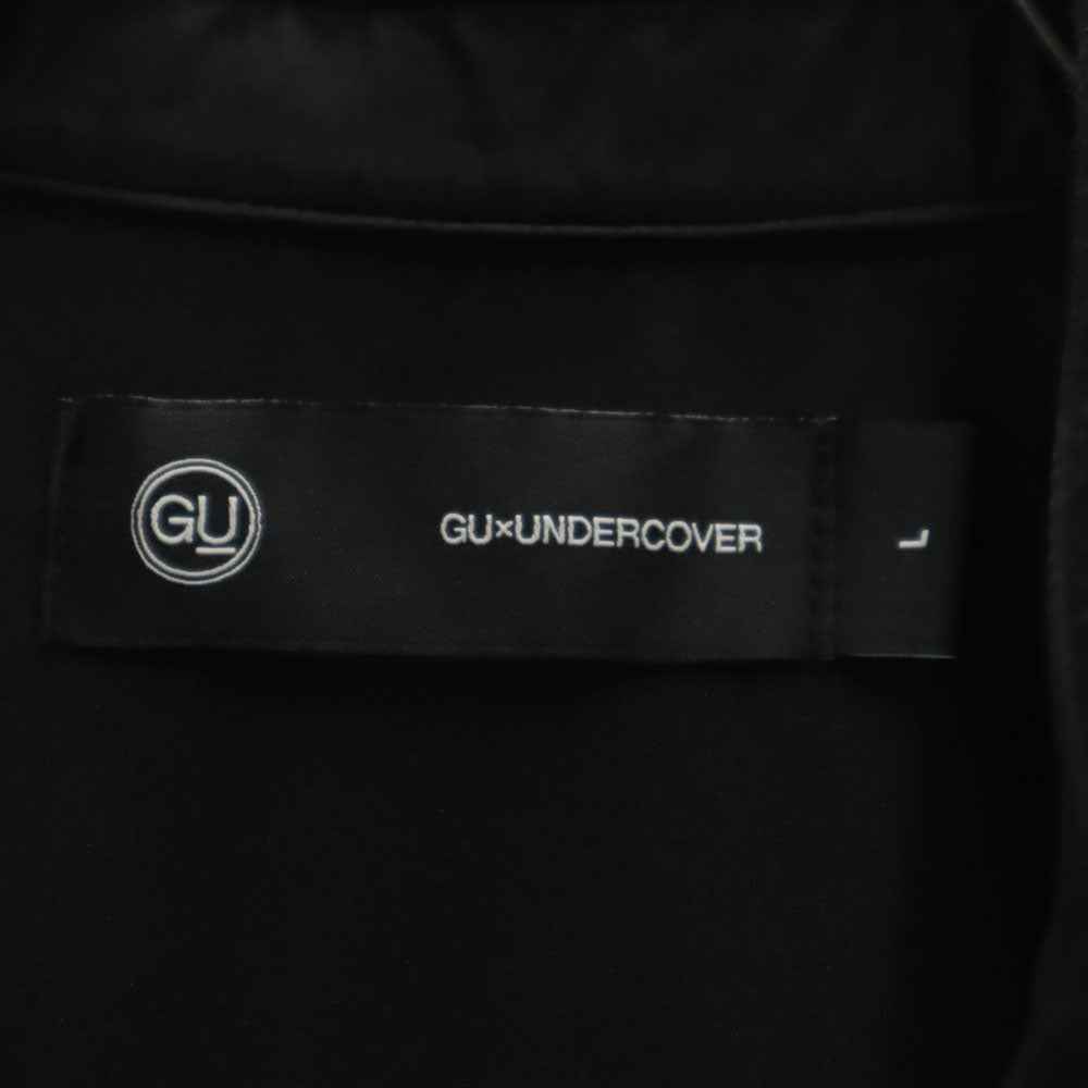 ジーユー アンダーカバー コラボ 長袖 ニットメルトン ロング シャツ L ブラック GU x UNDERCOVER メンズ