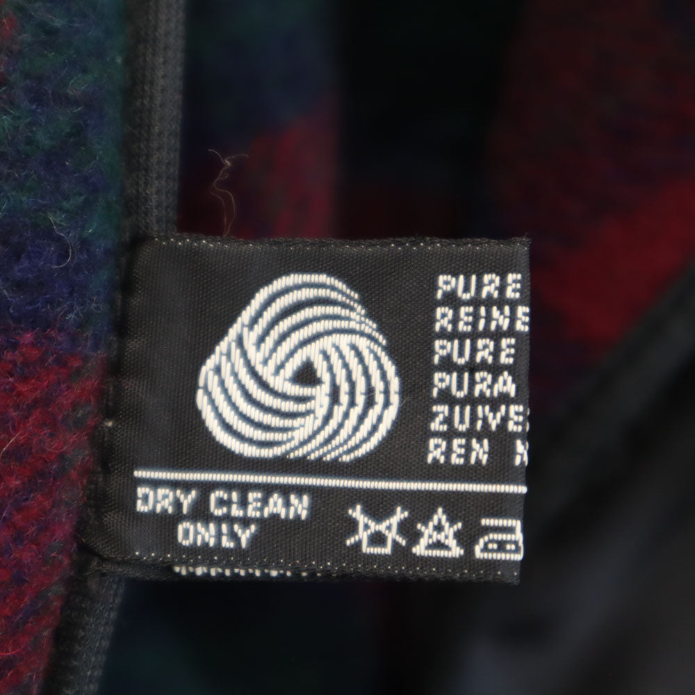 チベット 80s 90s オールド イングランド製 ウールブレンド ウールコート 40 ネイビー ダッフルコート メンズ