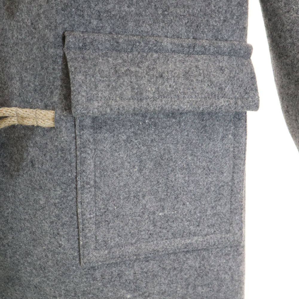 AURALEE オーラリー 日本製 ウールブレンド ダッフルコート 1 グレー フーディー メンズ