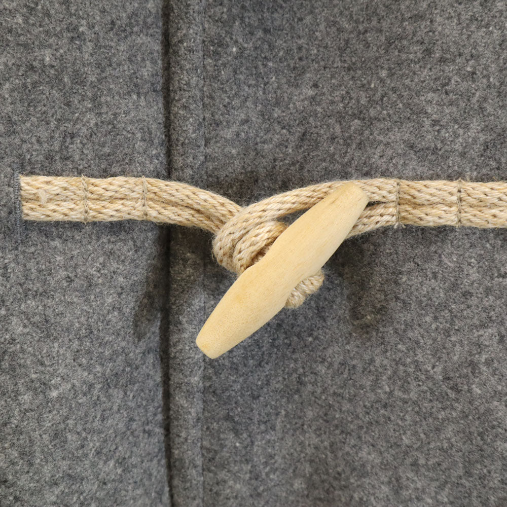 AURALEE オーラリー 日本製 ウールブレンド ダッフルコート 1 グレー フーディー メンズ