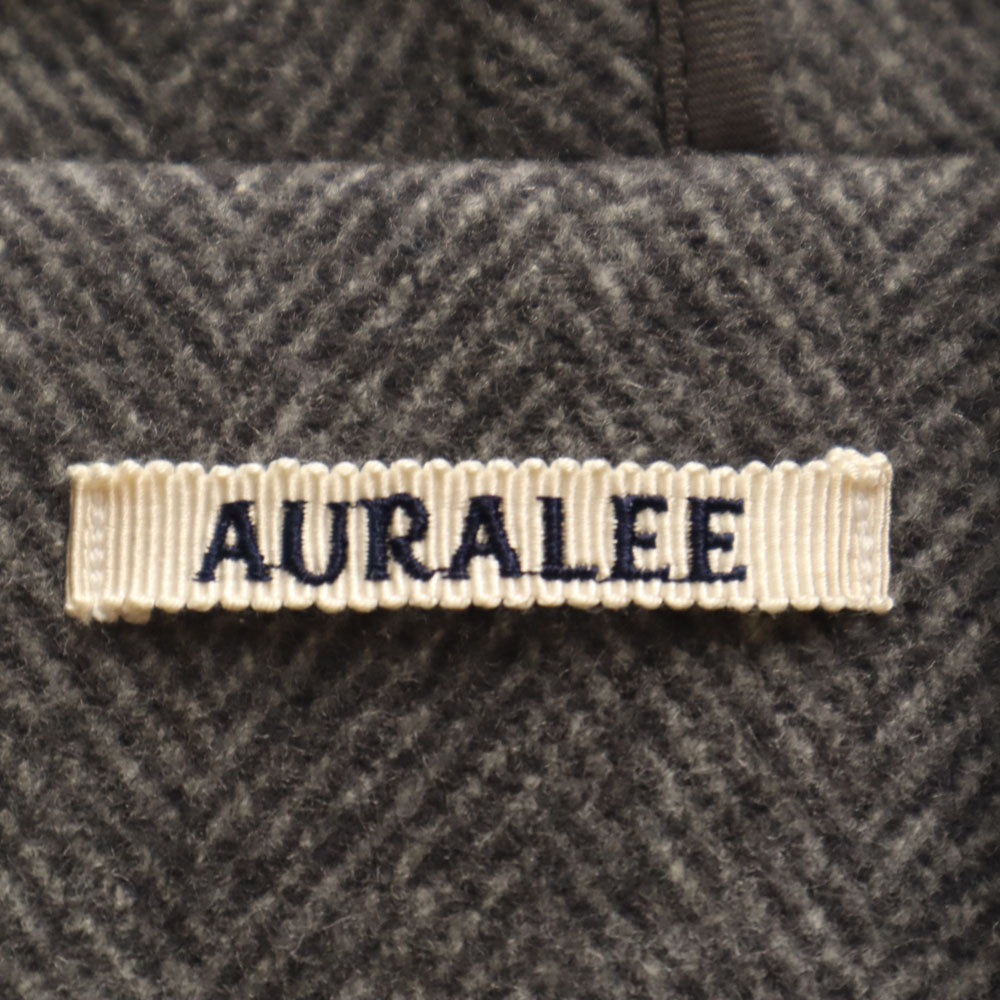 AURALEE オーラリー 日本製 ウールブレンド ダッフルコート 1 グレー フーディー メンズ