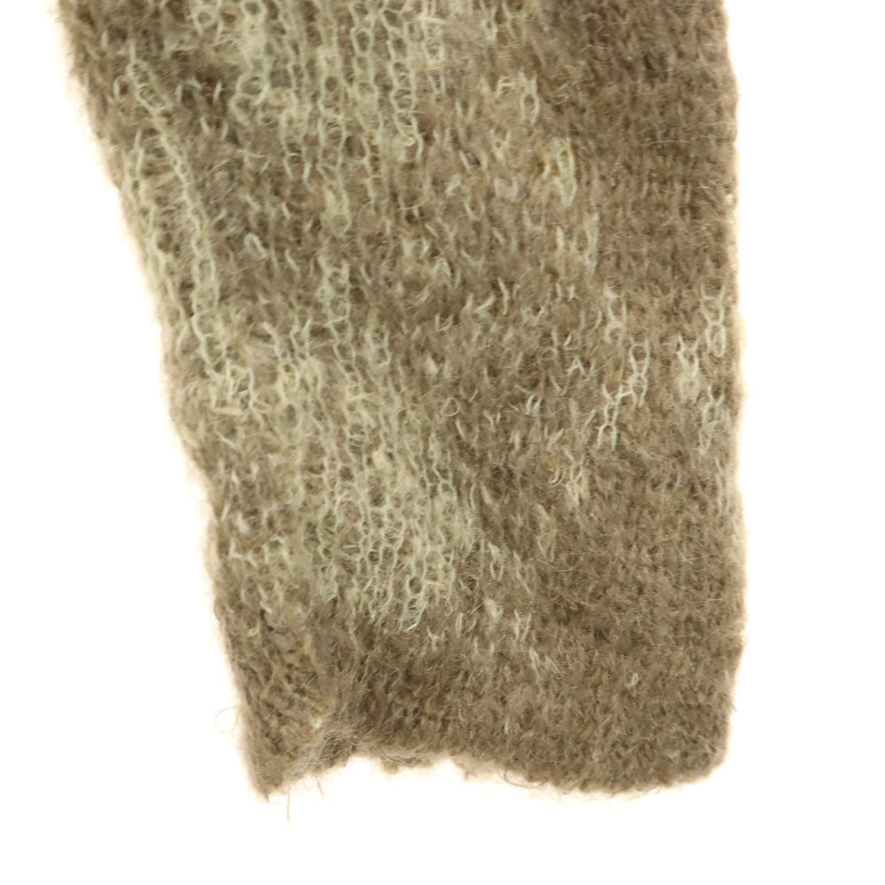 BOEPPLE SPORTSWEAR 60s ヴィンテージ ウールブレンド 長袖 ロング Vネック セーター ベージュ ニット レディース